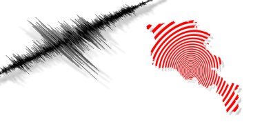 Sismik aktivite depremi Ermenistan haritası Richter ölçeği