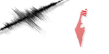 Sismik aktivite depremi İsrail haritası Richter ölçeğinde