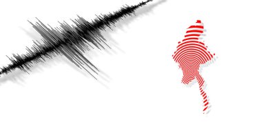 Sismik aktivite depremi Myanmar haritası Richter ölçeği
