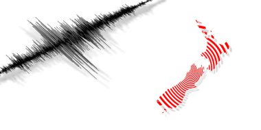 Sismik aktivite depremi Yeni Zelanda haritası Richter ölçeği