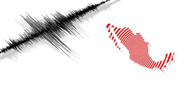 Sismik aktivite depremi Meksika haritası Richter ölçeği