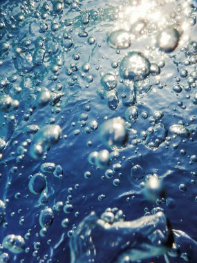 Sualtı Hava Kabarcıkları Güneş ışığı, Arkaplan Kabarcıkları