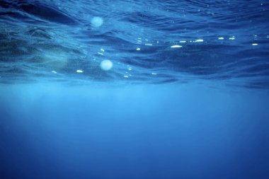 Deniz yüzeyinin sualtı görüntüleme