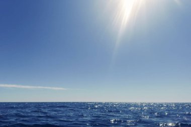 Mavi Okyanus, Su Yüzeyi ve Mavi Gökyüzü