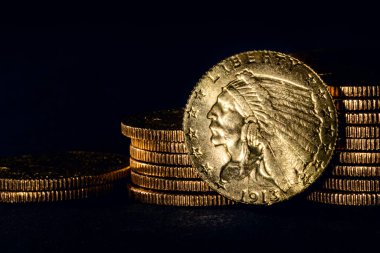 Birleşik Devletler Altın Madeni Parası, 1913 İki buçuk Dolar, Hint Baş Altını, Çeyrek Kartal