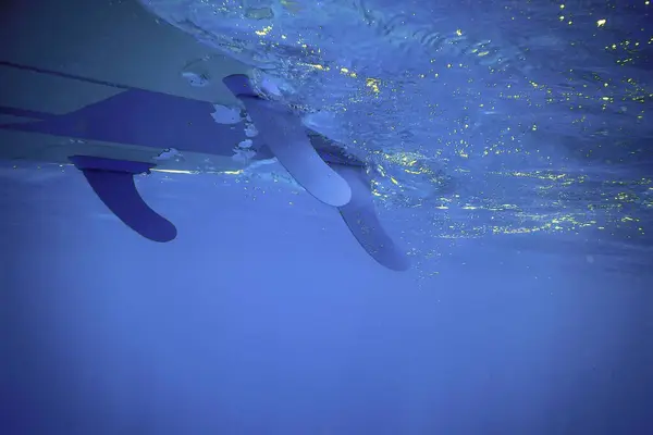 stock image Stand up Paddle Board Underwater View in the Sea