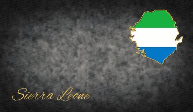 Sierra Leone Sembolleri, Sierra Leone Arkaplanı Haritası