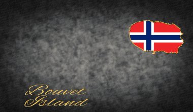 Bouvet Island Symbols, Map of Bouvet Island Background clipart