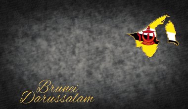 Brunei Darussalam Sembolleri, Brunei Darussalam Arkaplanı Haritası