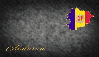 Andorra Sembolleri, Andorra Arkaplanı Haritası