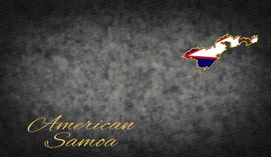 Amerikan Samoa Sembolleri, Amerikan Samoa Arkaplanı Haritası