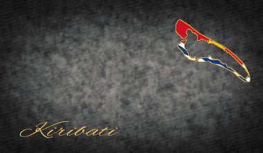 Kiribati Sembolleri, Kiribati Arkaplanı Haritası