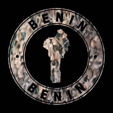 Benin Haritası, Askeri Mühür, Yuvarlak Tasarım