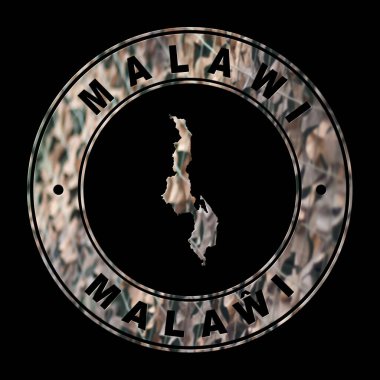Malawi Haritası, Askeri Damga, Yuvarlak Tasarım