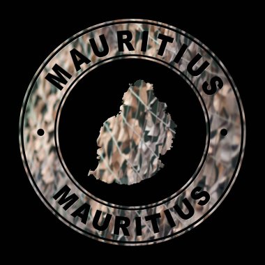 Mauritius Haritası, Askeri Mühür, Yuvarlak Tasarım