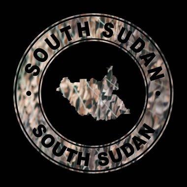 Güney Sudan Haritası, Askeri Mühür, Yuvarlak Tasarım