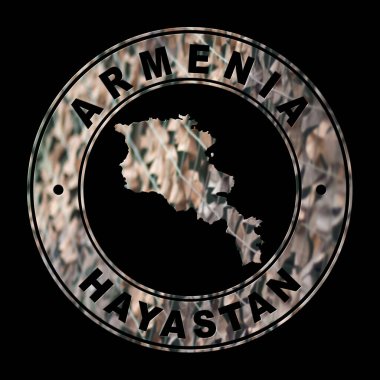 Ermenistan Haritası, Askeri Mühür, Yuvarlak Tasarım