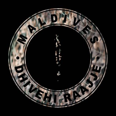 Maldivler Haritası, Askeri Mühür, Yuvarlak Tasarım