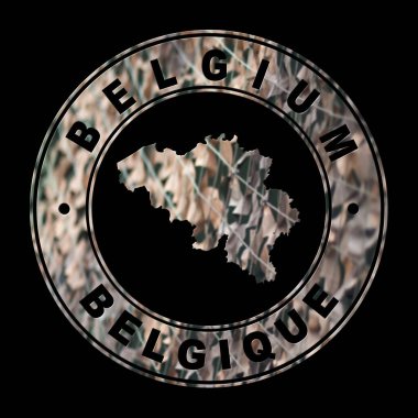 Belçika Haritası, Askeri Mühür, Yuvarlak Tasarım