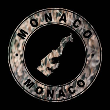 Monako Haritası, Askeri Mühür, Yuvarlak Tasarım