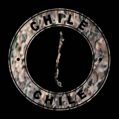 Şili Haritası, Askeri Mühür, Yuvarlak Tasarım