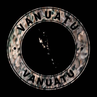 Vanuatu Haritası, Askeri Mühür, Yuvarlak Tasarım