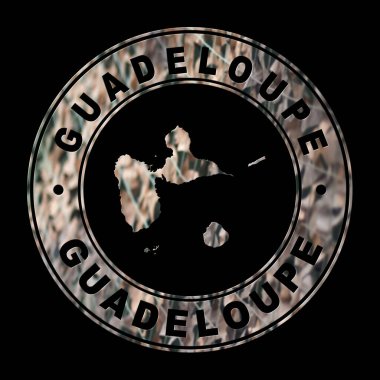 Guadeloupe Haritası, Askeri Mühür, Yuvarlak Tasarım
