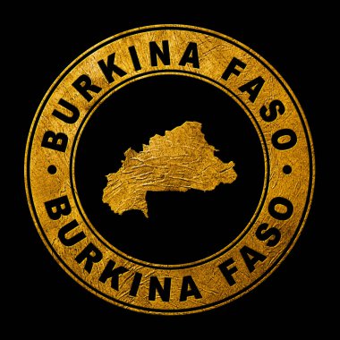Burkina Faso 'nun Altın Amblemi, Arkaplan Haritası