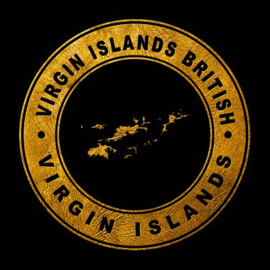 Virgin Adaları 'nın Altın Amblemi Britanya, Arkaplan Haritası
