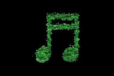 16. nota sembolü, Müzik Arkaplanı, Yeşil Sembol
