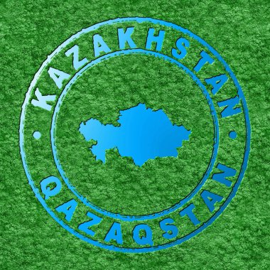 Kazakistan Haritası, Su Haritalı Orman, CO2 Azaltma