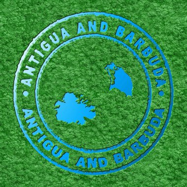 Antigua ve Barbuda Haritası, Su Haritalı Orman, CO2 Azaltma