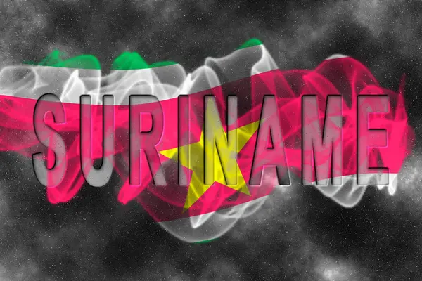 Bayrağı Yıldızlı Arkaplan Duman Efektiyle İsimlendir