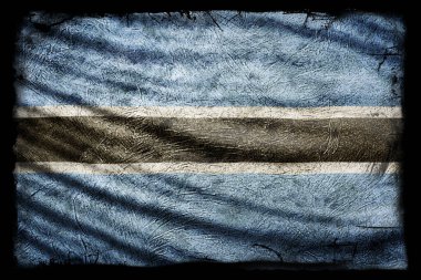 Botswana Bayrağı, Grunge Doku Arkaplanı