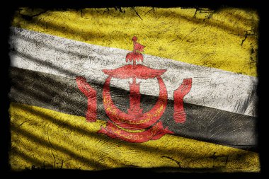 Brunei Bayrağı, Grunge Doku Arkaplanı