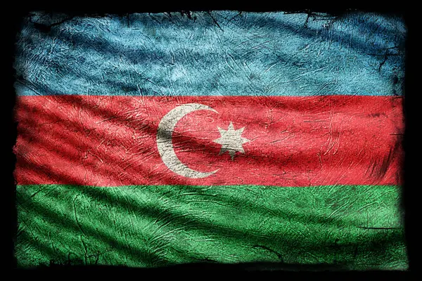 Azerbaycan Bayrağı, Grunge Doku Arkaplanı