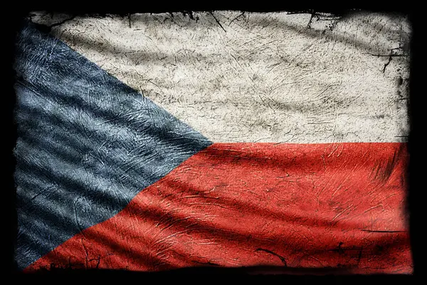 Çek Cumhuriyeti Bayrağı, Grunge Doku Arkaplanı