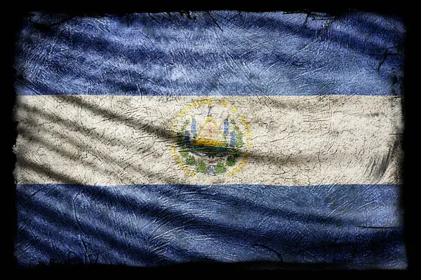 El Salvador Bayrağı, Grunge Doku Arkaplanı