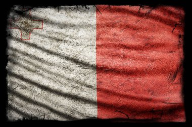 Malta Bayrağı, Grunge Doku Arkaplanı