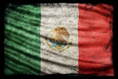 Meksika Bayrağı, Grunge Doku Arkaplanı
