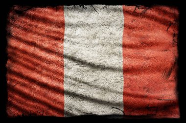 Peru Bayrağı, Grunge Doku Arkaplanı