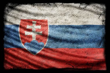 Slovakya Bayrağı, Grunge Doku Arkaplanı