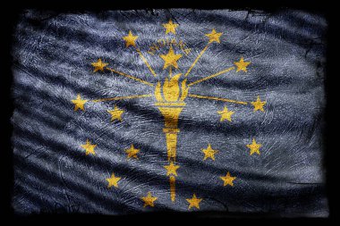 Indiana Bayrağı, Grunge Doku Arkaplanı
