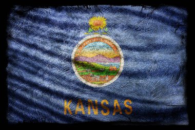 Kansas Bayrağı, Grunge Doku Arkaplanı