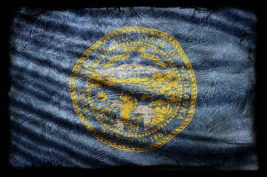 Nebraska Bayrağı, Grunge Doku Arkaplanı