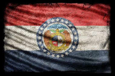 Missouri Bayrağı, Grunge Doku Arkaplanı