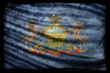 Pennsylvania Bayrağı, Grunge Doku Arkaplanı