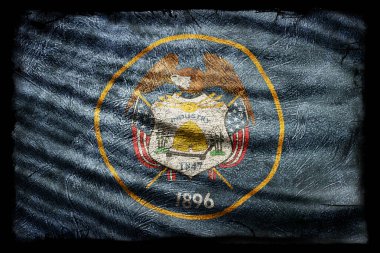 Utah Bayrağı, Grunge Doku Arkaplanı