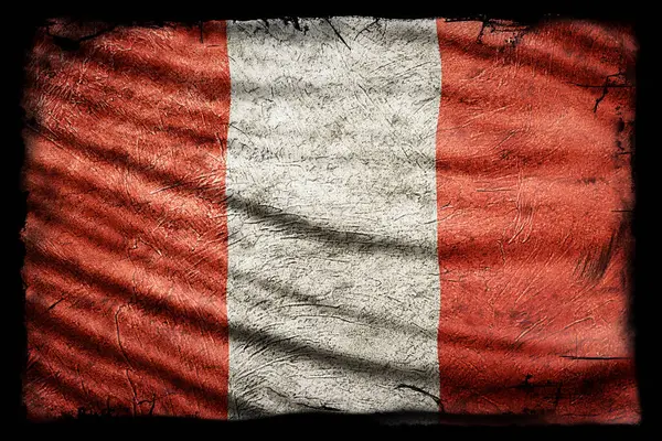 Peru Bayrağı, Grunge Doku Arkaplanı