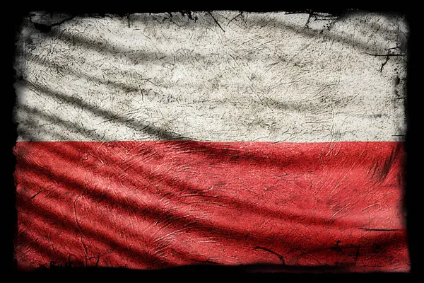 Polonya Bayrağı, Grunge Doku Arkaplanı